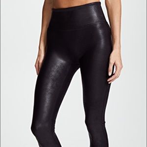 Vegan leather spanx leggings
